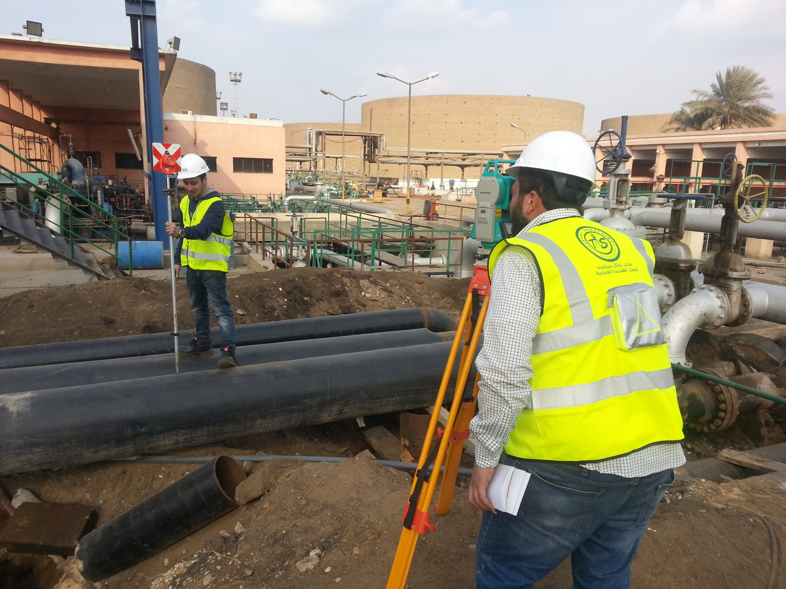 الرفع المساحى لخطوط الانابيب