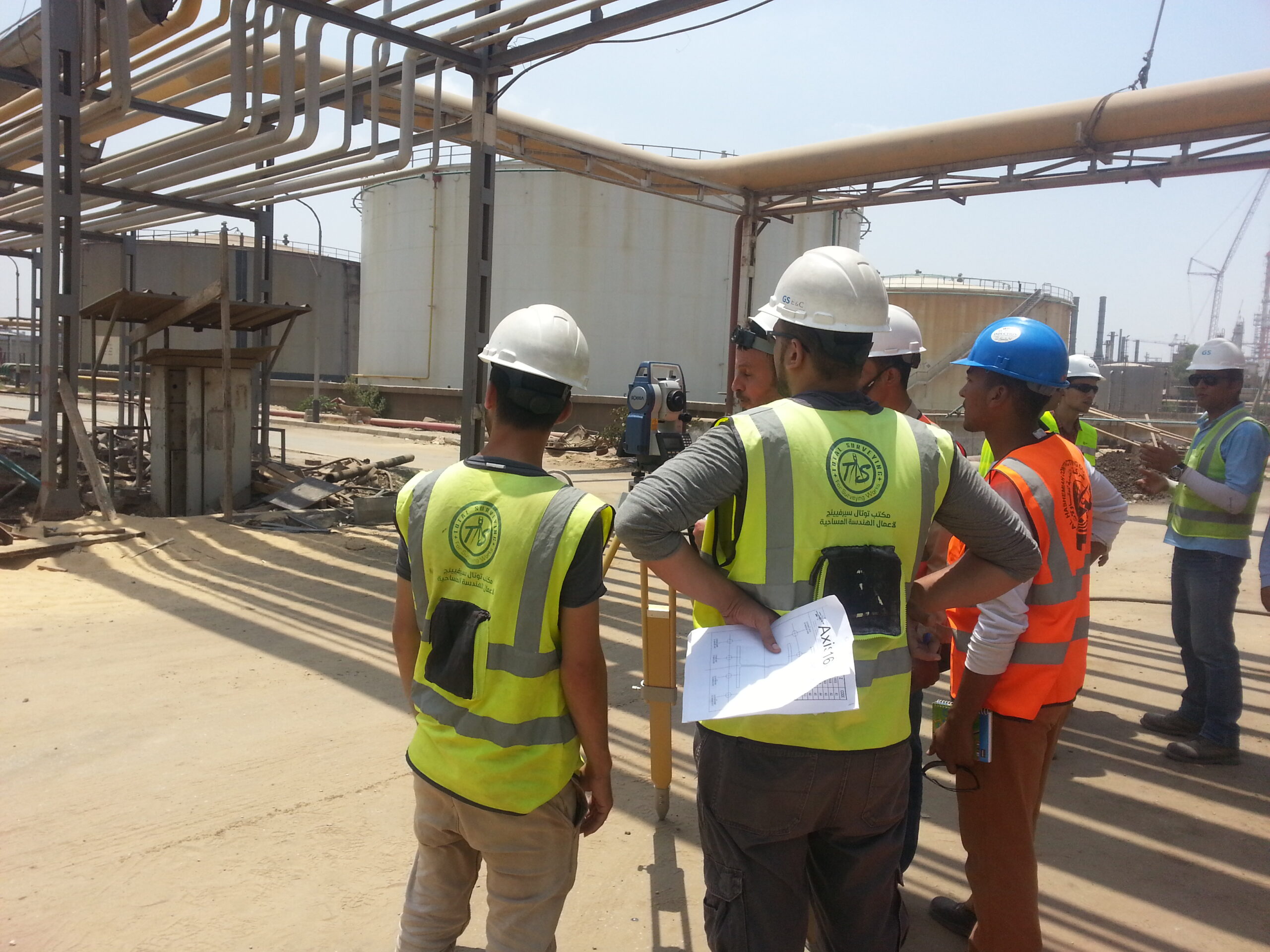 الرفع المساحى للانابيب-توتال سرفيينج