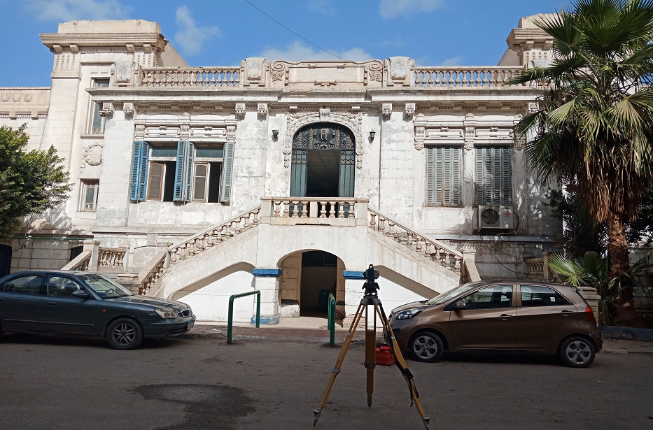 الرفع المساحى لواجهات ومساقط المبانى