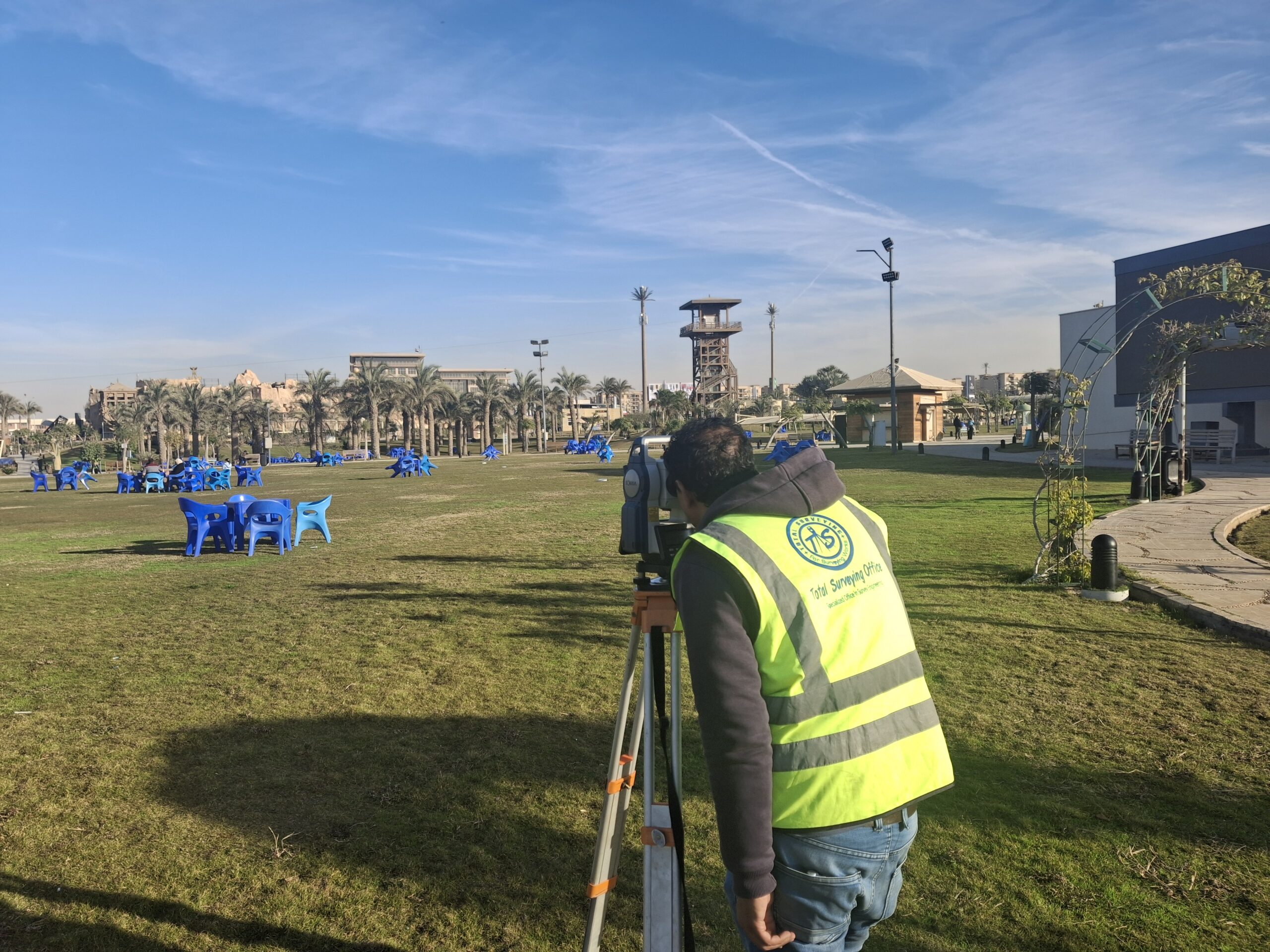 الرفع المساحي للحدائق