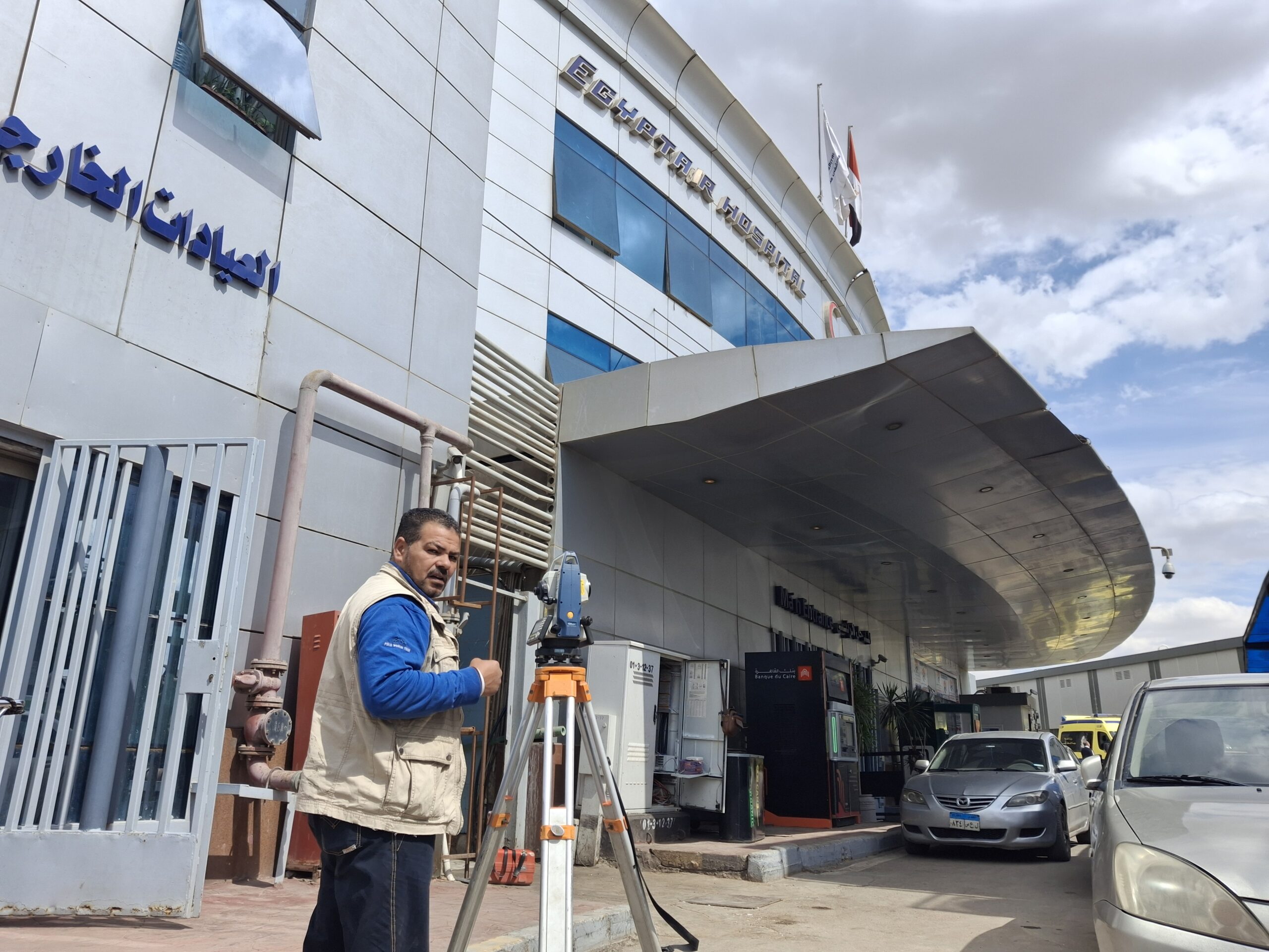 الرفع المساحي المعماري – مشروع مستشفى مصر للطيران